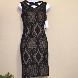 🆕️  NWT En Focus Studio women’s black beige dress